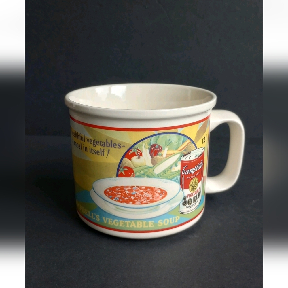 12 Oz Campbells Vegetable Soup Cup/mug For Coffee Or Soup 1993 Vintage